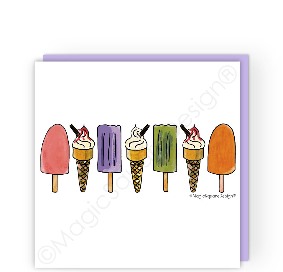 99's & Lollies Greetings Card