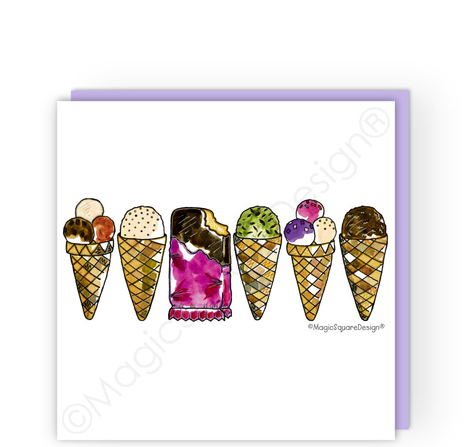 Choc Ice Greetings Card