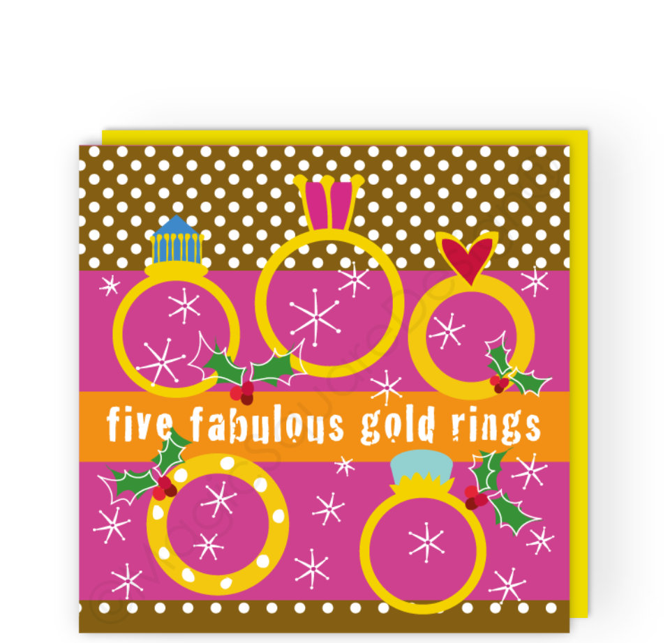 Five Rings Christmas Card