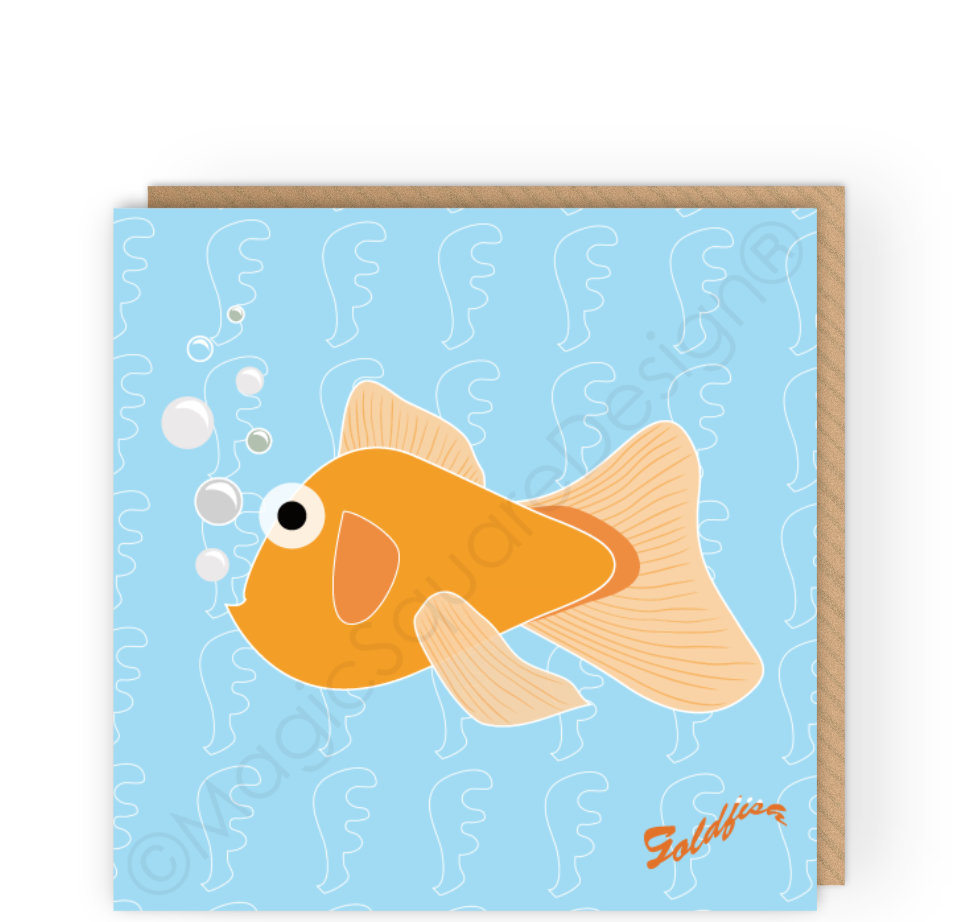 Goldfish Greetings Card