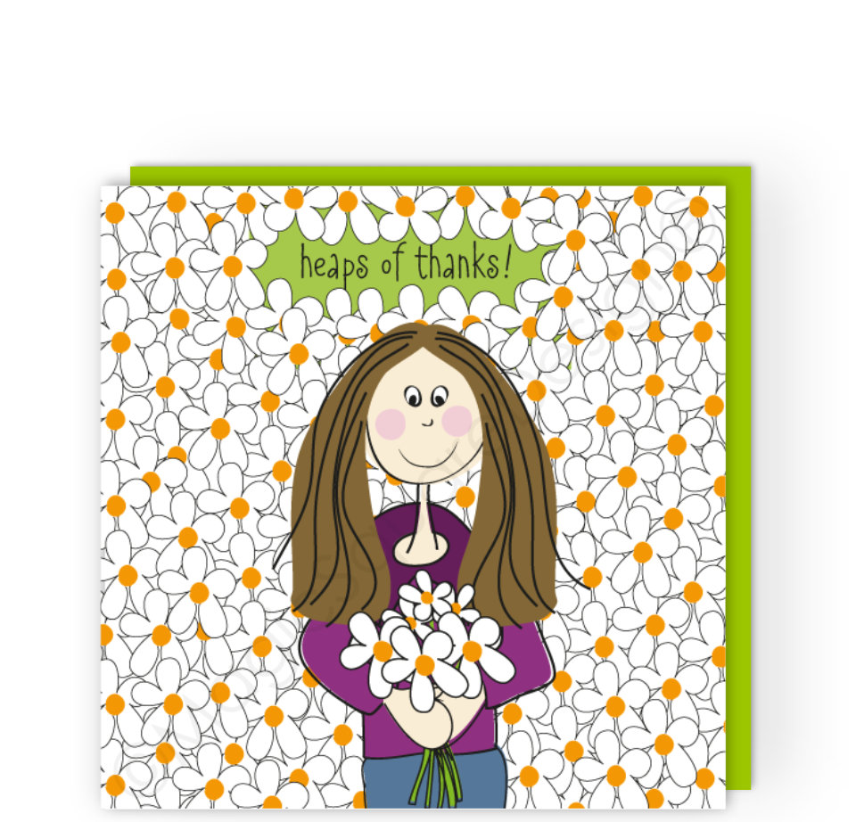 Heaps of Thanks Greetings Card
