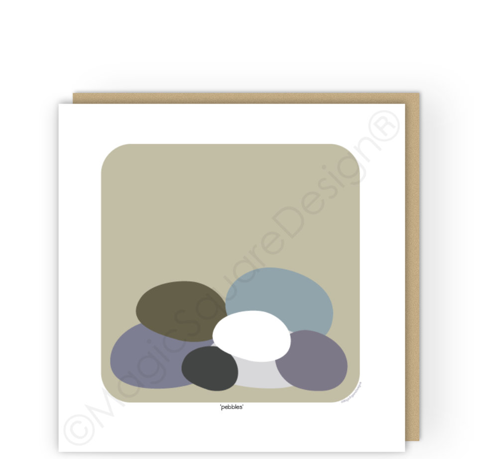 Pebbles Greetings Card