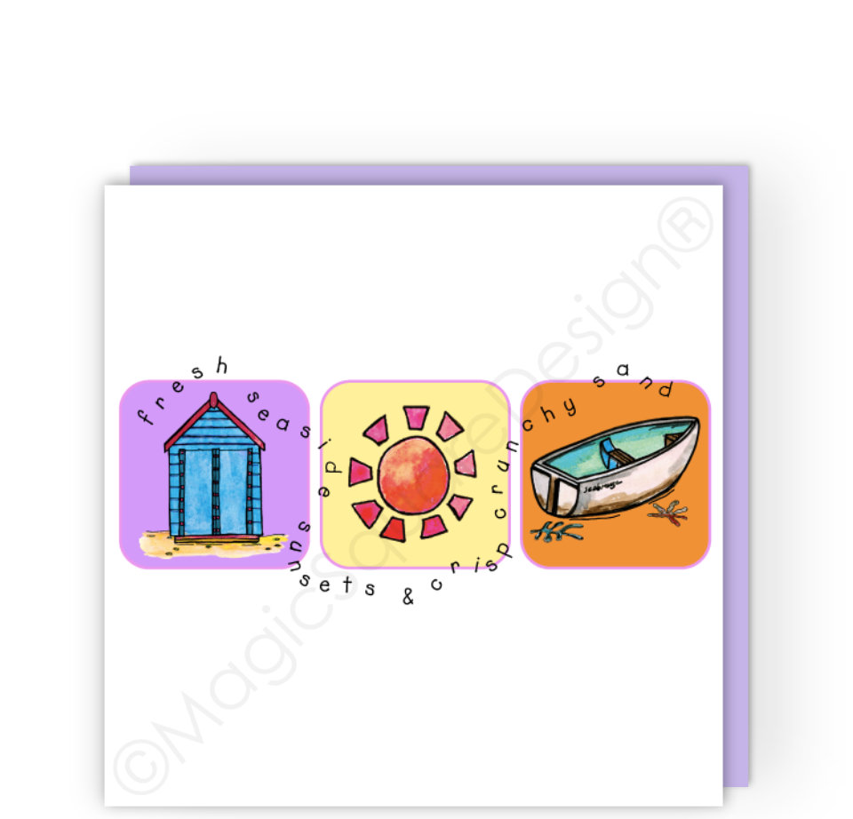 Fresh Seaside Sunsets Greeting Card