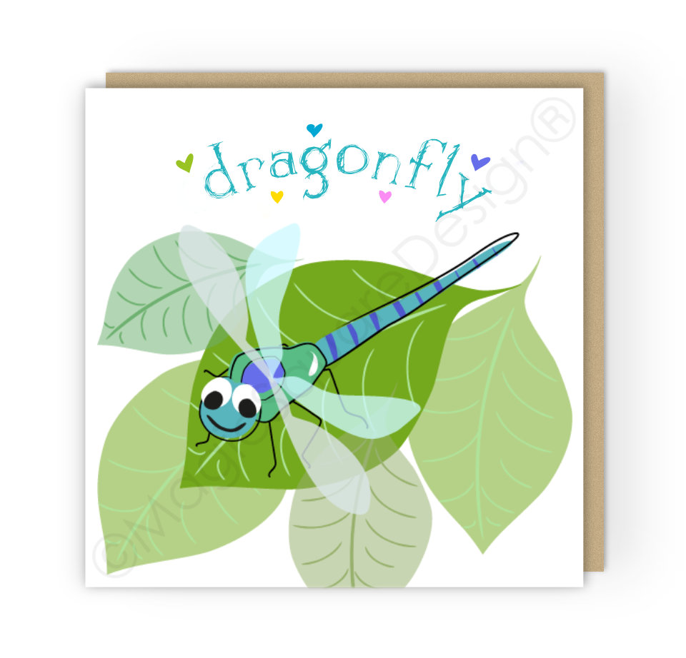 Dragonfly Hearts Greetings Card