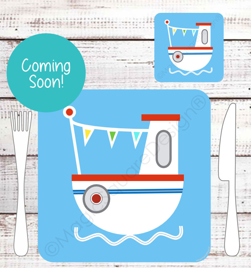 Fishing Boat Tablemats & Coasters