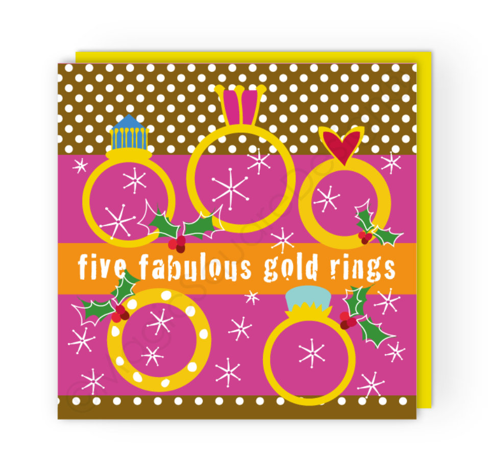 Five Rings Christmas Card