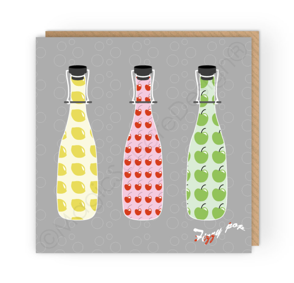 Fizzy Pop Greetings Card