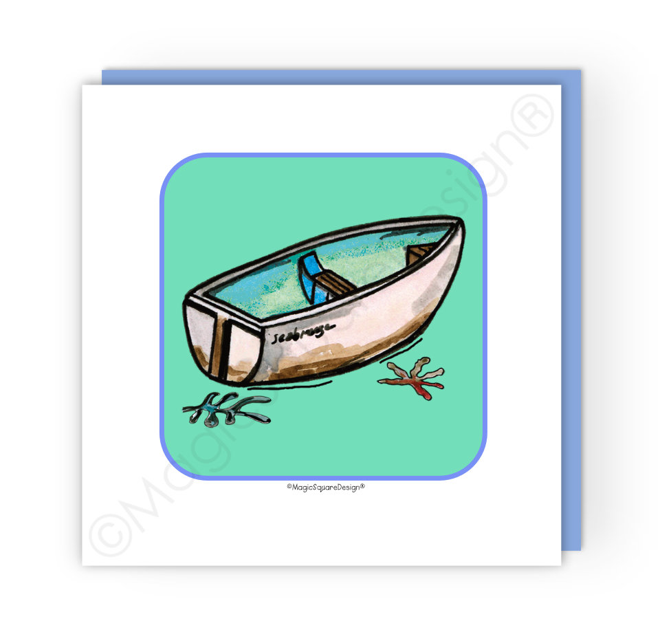 Mint Dinghy Greetings Card