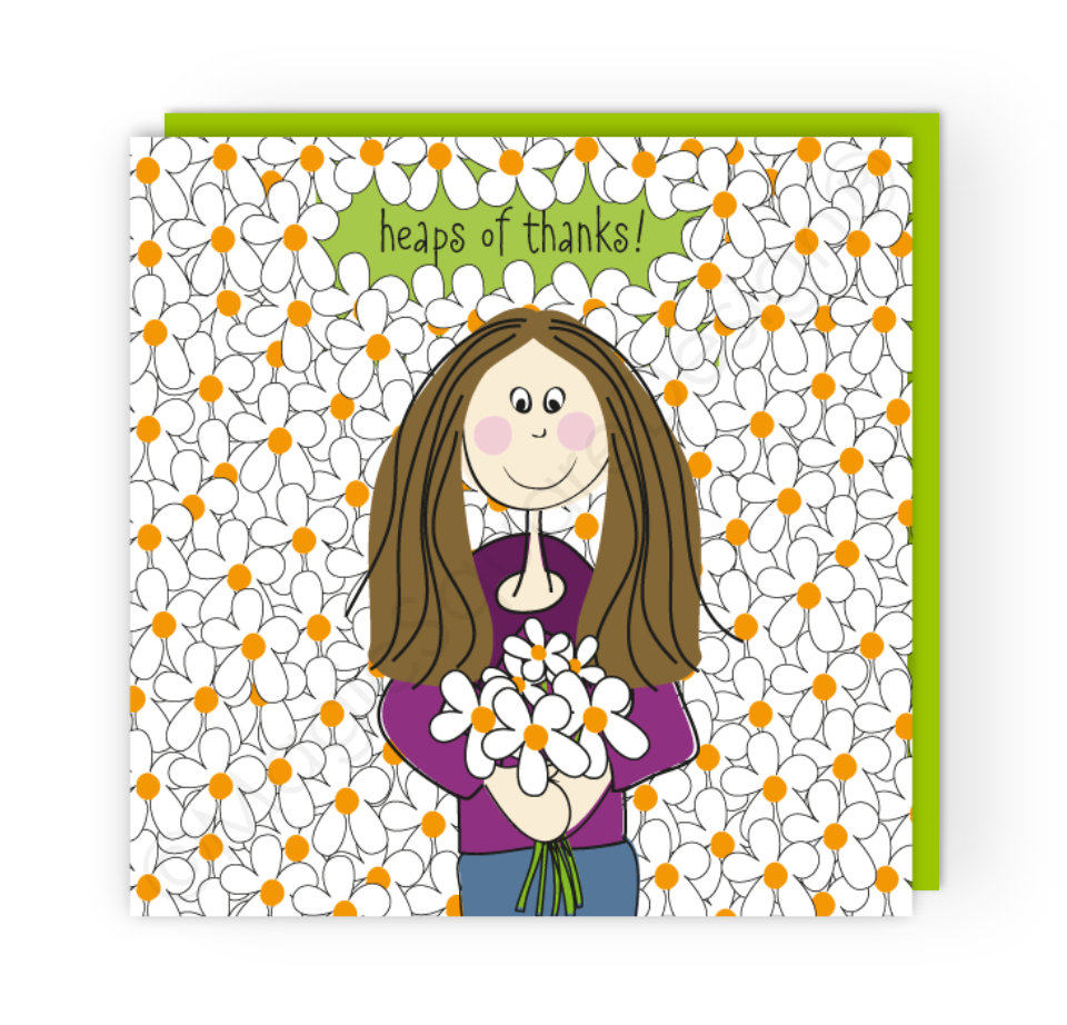 Heaps of Thanks Greetings Card