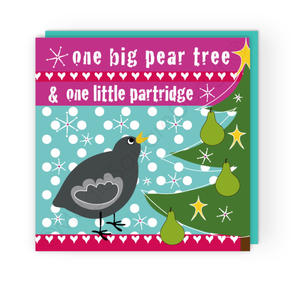 One Partridge Christmas Card