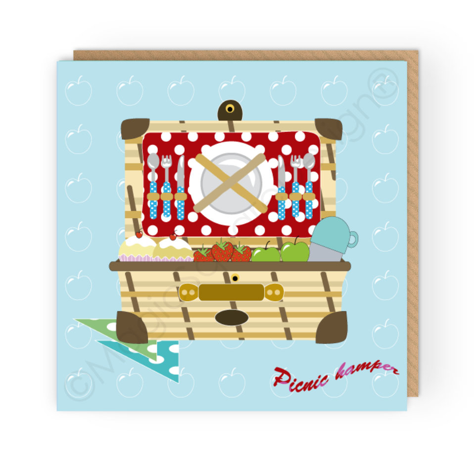 Picnic Hamper Greetings Card
