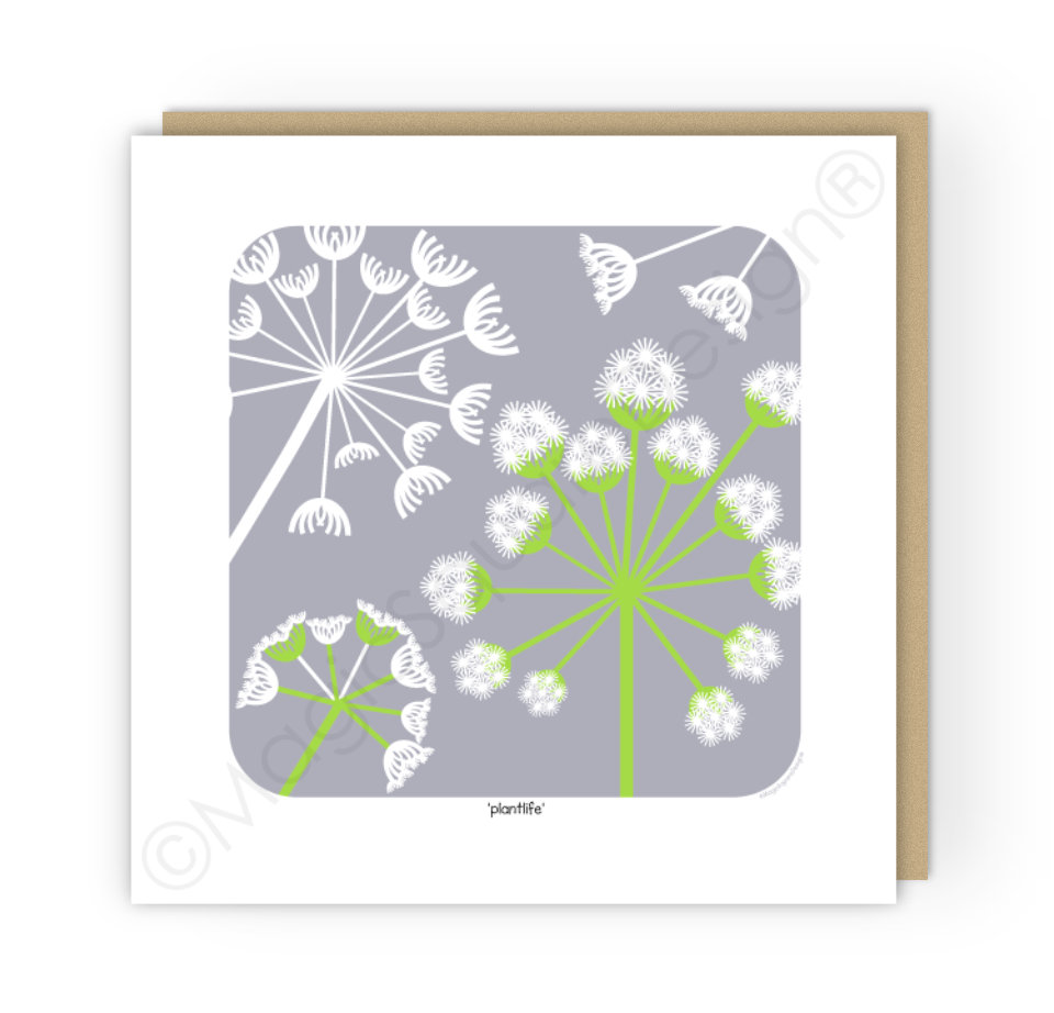 Coastal Elements Plantlife Greetings Card