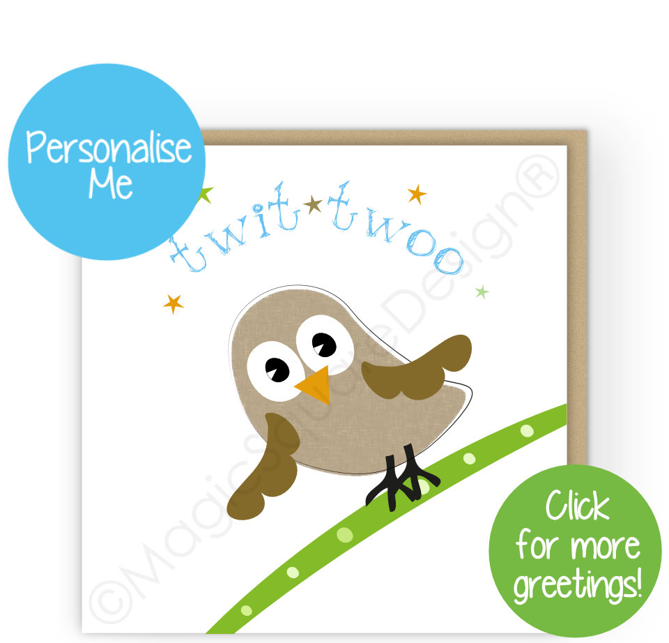 Twit Twoo Stars Greetings Cards