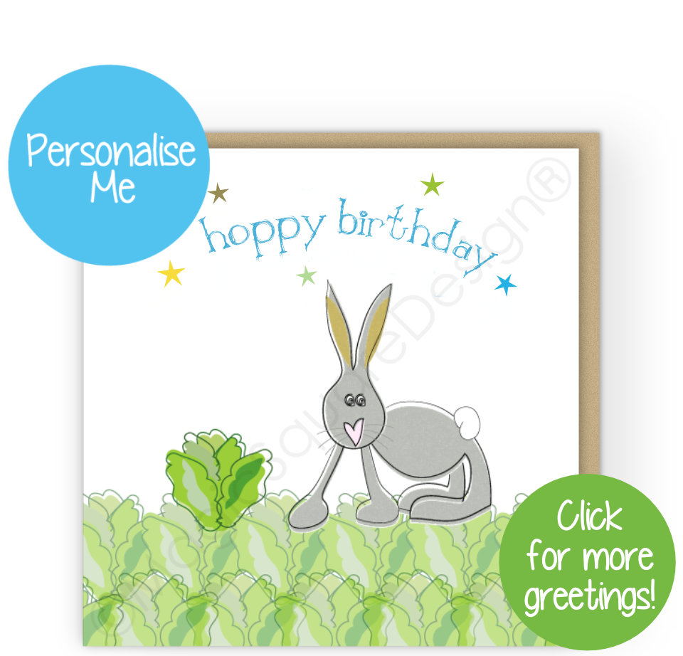 Rabbit Stars Greetings Cards