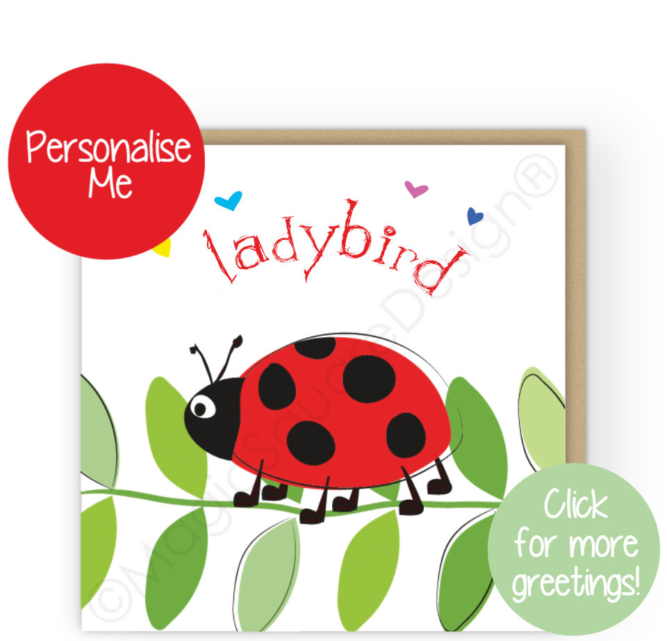 Ladybird Hearts Greetings Cards