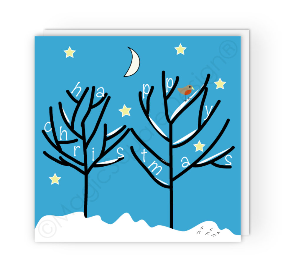Starry Sky Christmas Card