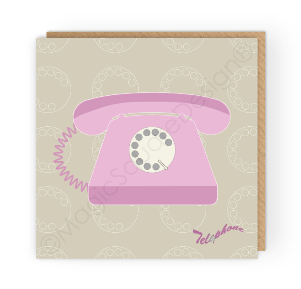 Telephone Greetings Card